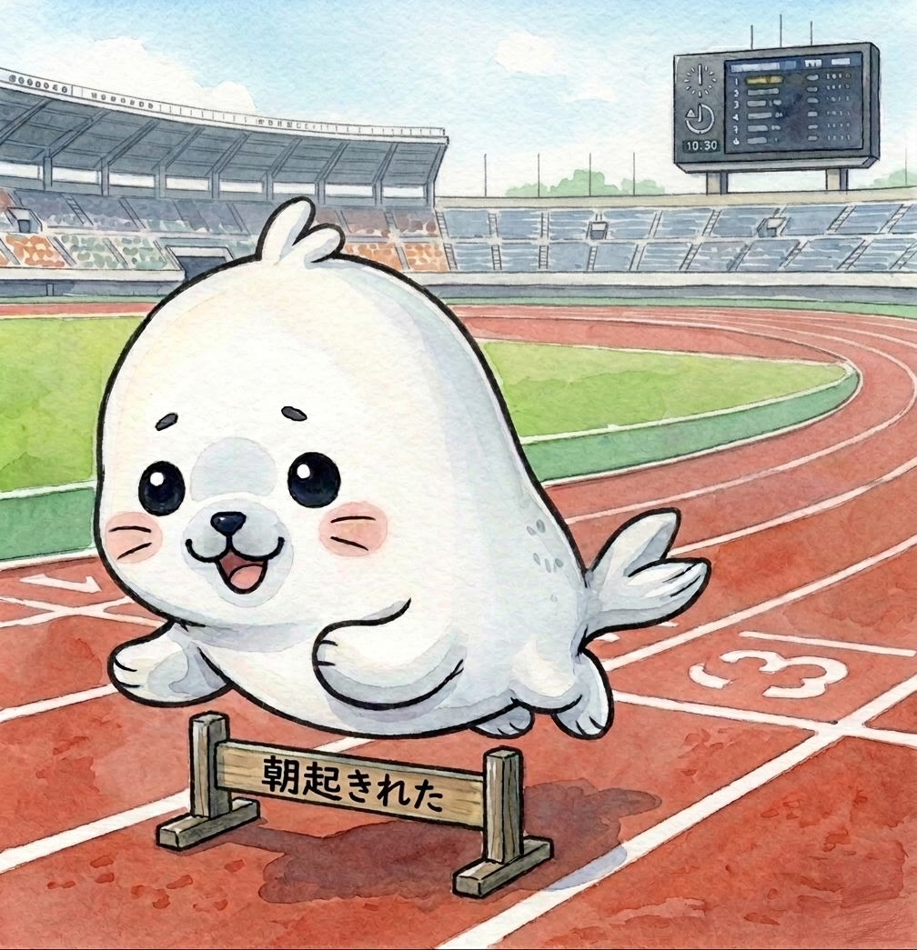 朝起きた、洗顔、歯磨き、お風呂など日常の極小のハードルをタップで記録する画面イメージ